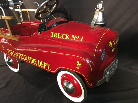 antique fire engine pedal car value