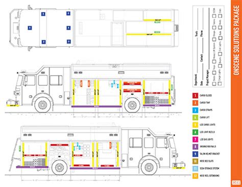 fire engine compartment layout