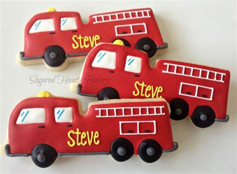 fire engine cookies