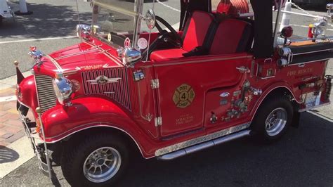 fire engine golf cart