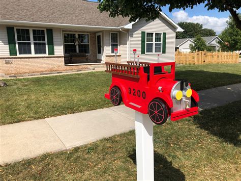 fire engine mailbox