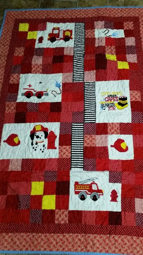 fire engine quilt