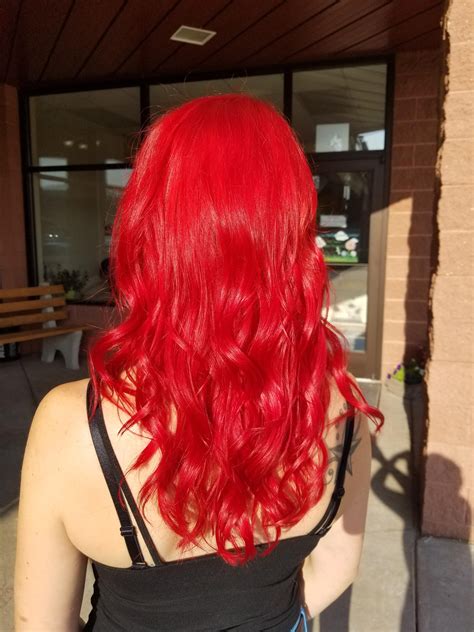 fire engine red hair dye