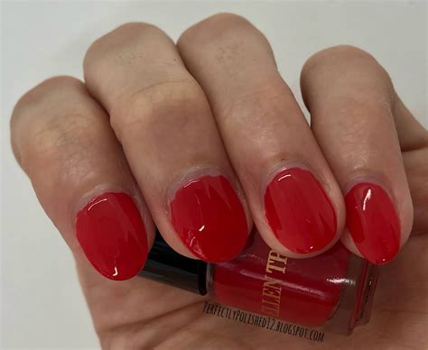 fire engine red nails