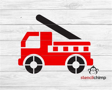 fire engine stencil