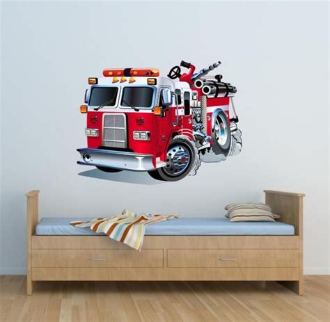 fire engine wall decals