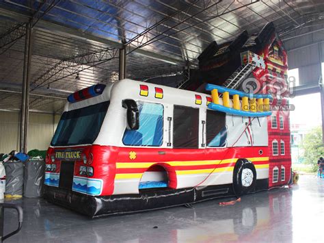 inflatable fire engine